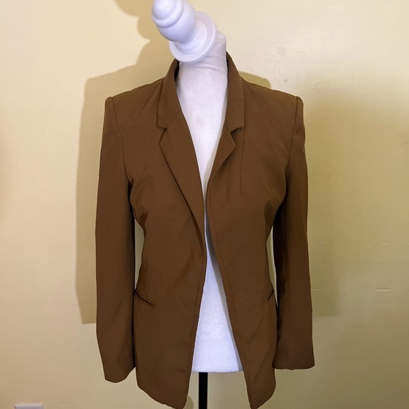 H&M Classic Brown Women's Blazer Size 6 - Picture 1 of 5